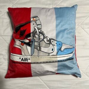 Nike Air Jordan soft square pillow.